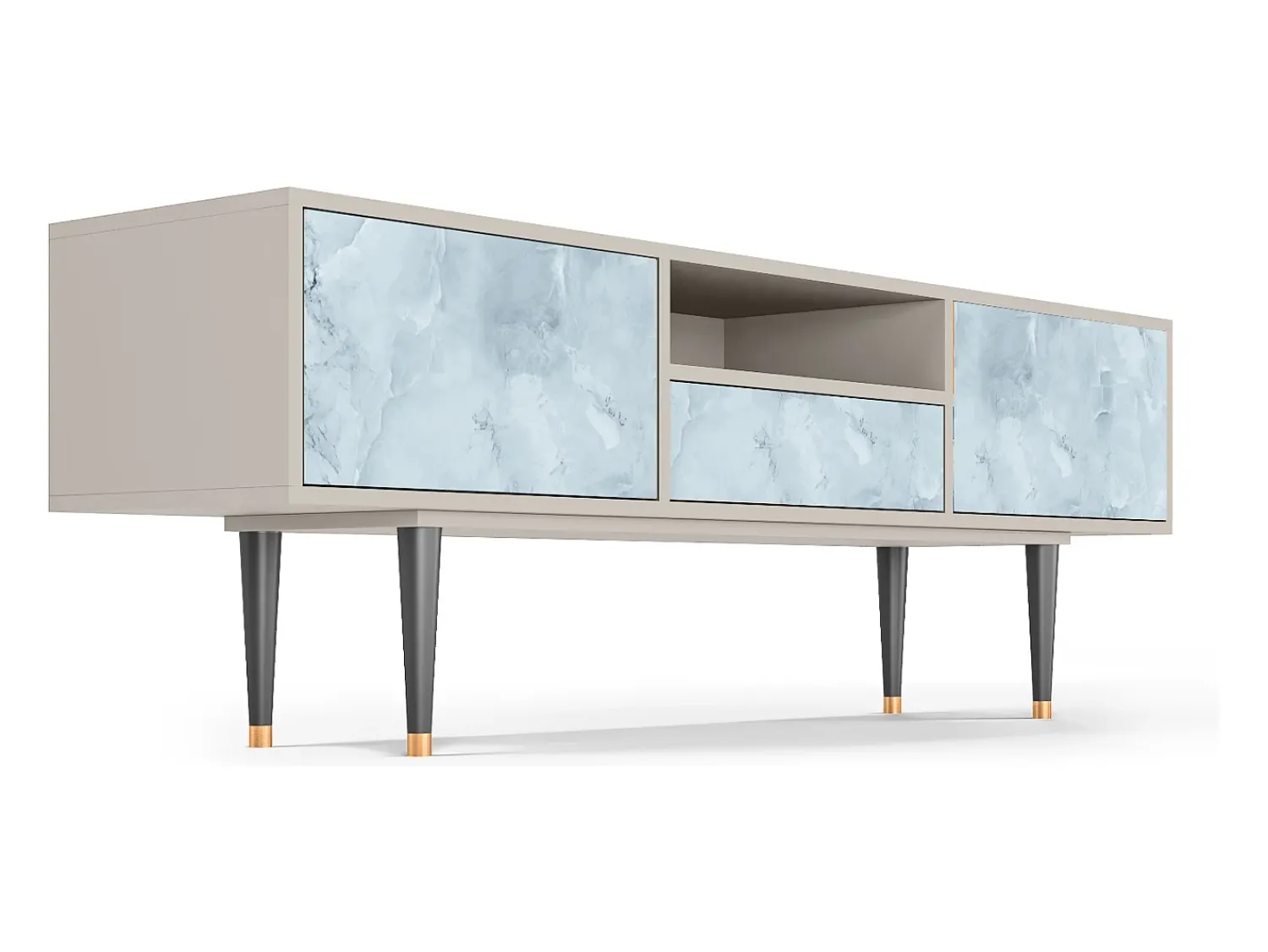 Mueble de TV - 170х59х41 cm - T6 - Glacial Colour, Areia^ Móvel De Tv