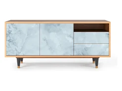 Móvel De Tv* Mueble de TV - 125х56х41 cm - T7 - Glacial Colour, Nogueira Castanho