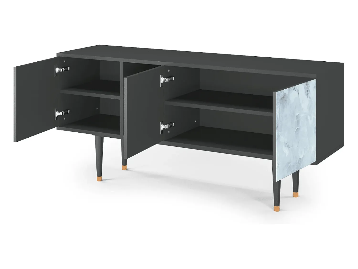 Mueble de TV - 150х69х41 cm - T5 - Glacial Colour, Antracite^ Móvel De Tv