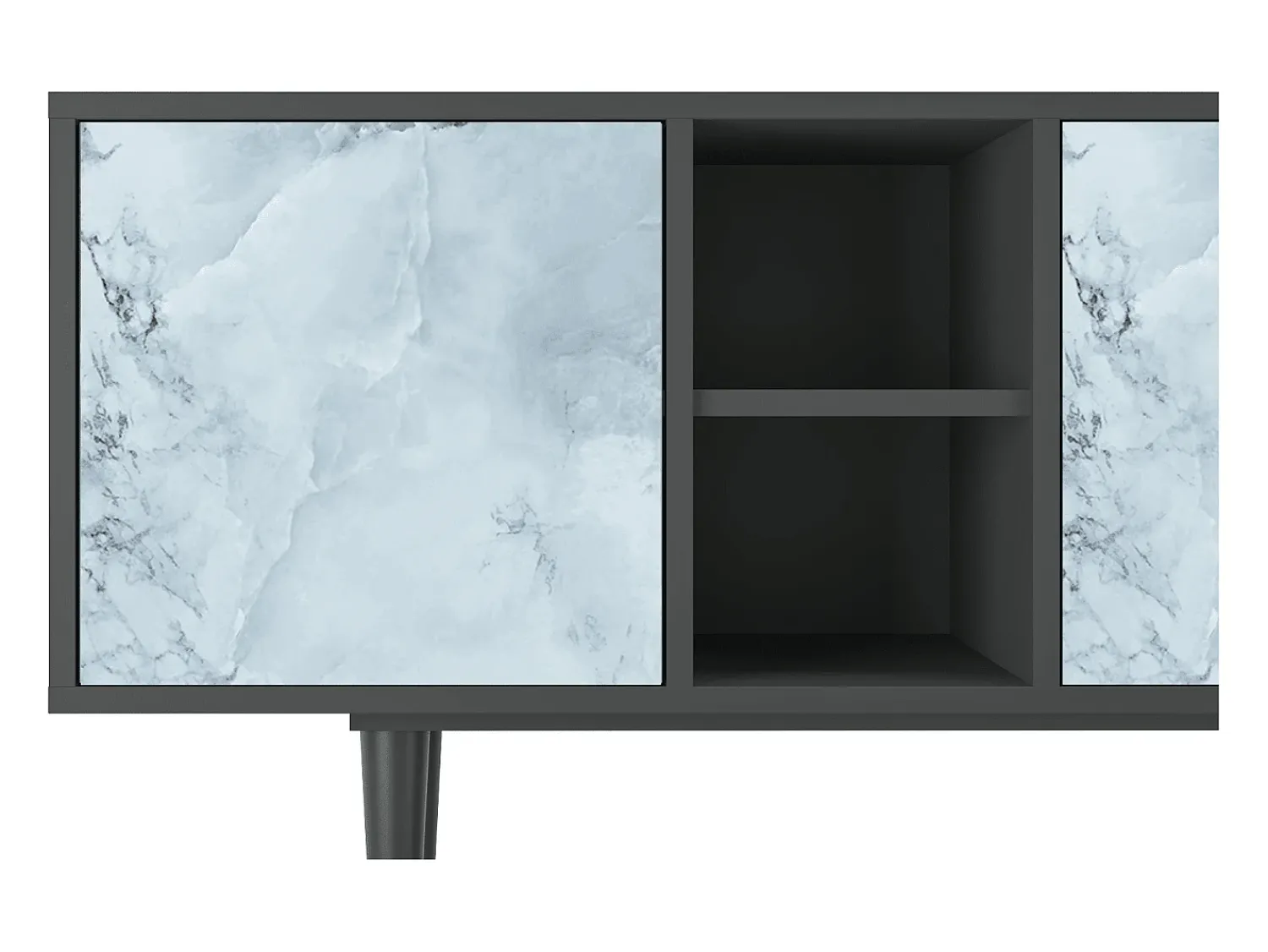 Mueble de TV - 150х69х41 cm - T5 - Glacial Colour, Antracite^ Móvel De Tv