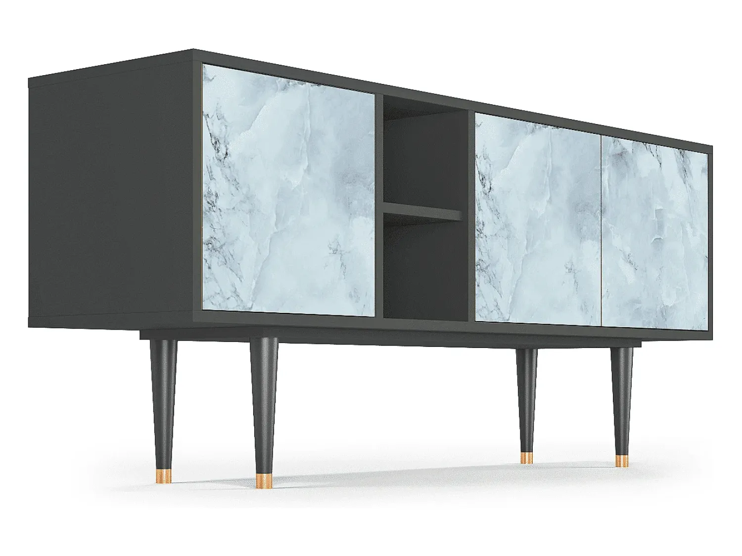 Mueble de TV - 150х69х41 cm - T5 - Glacial Colour, Antracite^ Móvel De Tv