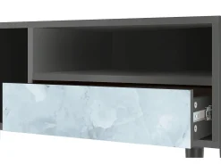Móvel De Tv| Mueble de TV - 115х59х48 cm - T3 - Glacial Colour, Antracite Cinza antracite