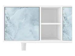 Móvel De Tv| Mueble de TV - 150х69х41 cm - T5 - Glacial Colour, Branco Bege