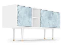 Móvel De Tv| Mueble de TV - 150х69х41 cm - T5 - Glacial Colour, Branco Bege