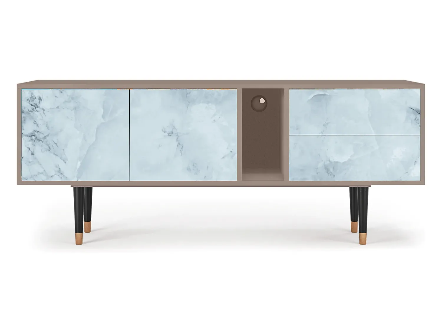 Online Mueble de TV - 170х69х48 cm - T1 - Glacial Colour, Latte Bege