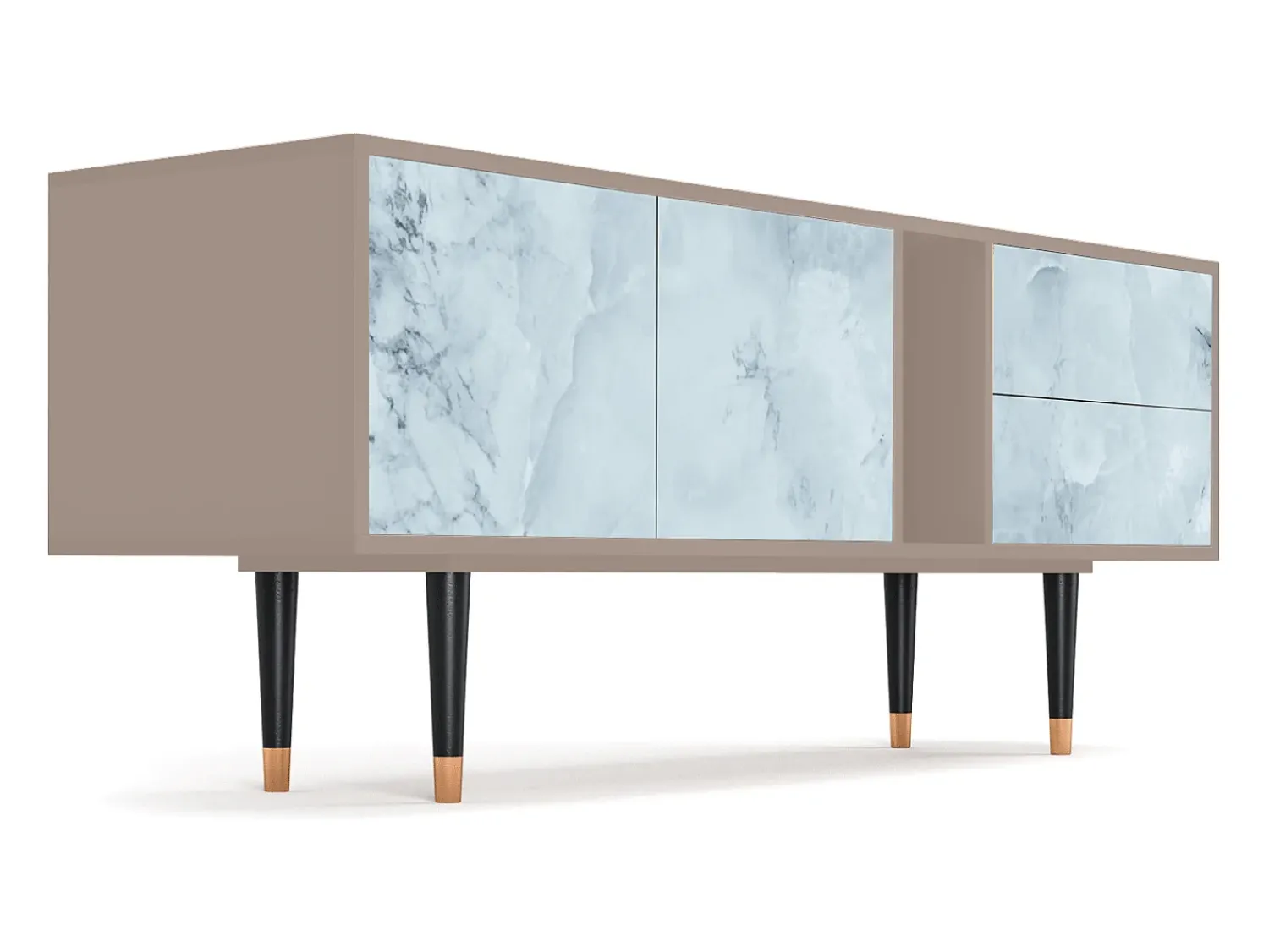 Online Mueble de TV - 170х69х48 cm - T1 - Glacial Colour, Latte Bege