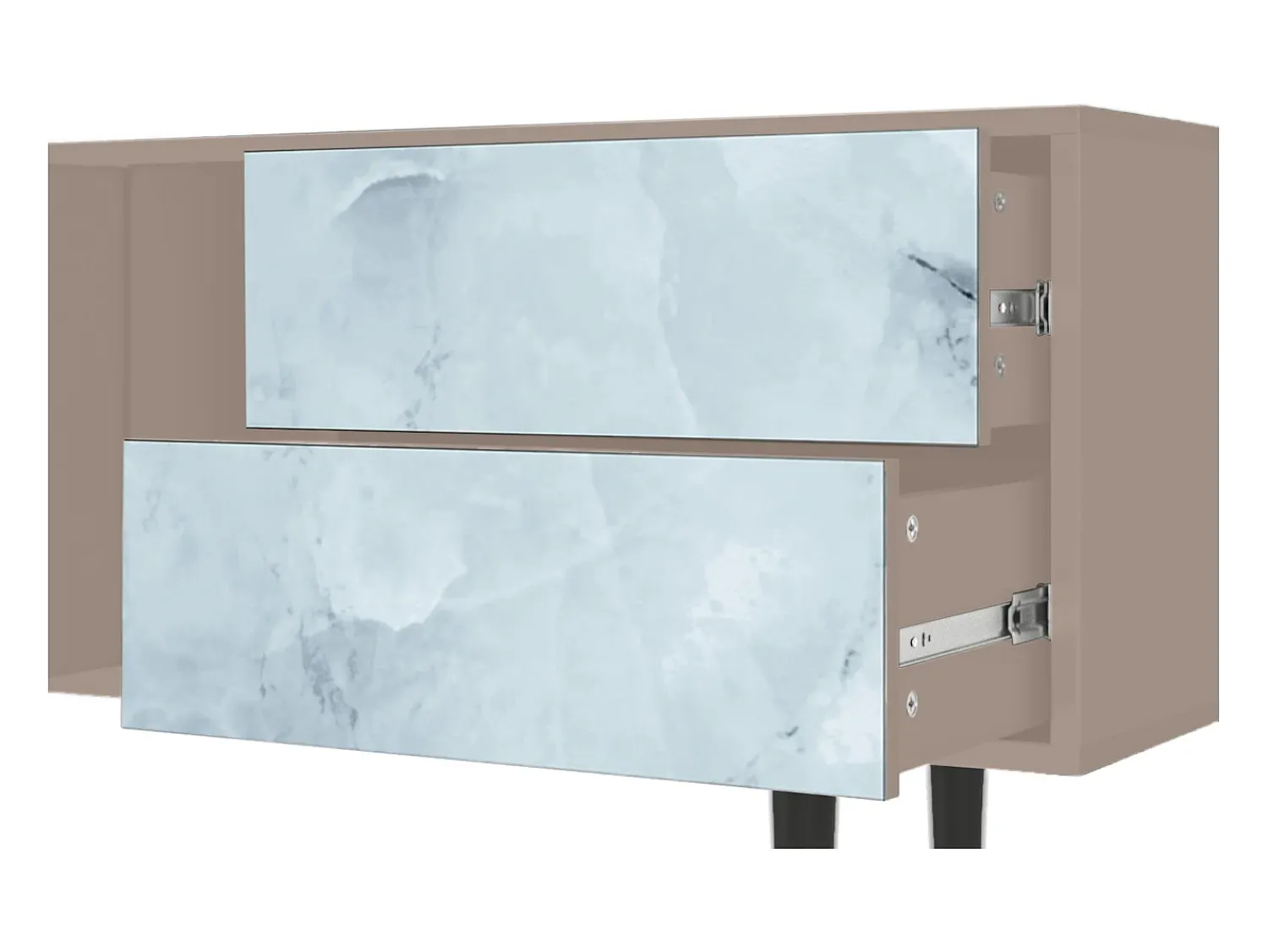 Online Mueble de TV - 170х69х48 cm - T1 - Glacial Colour, Latte Bege