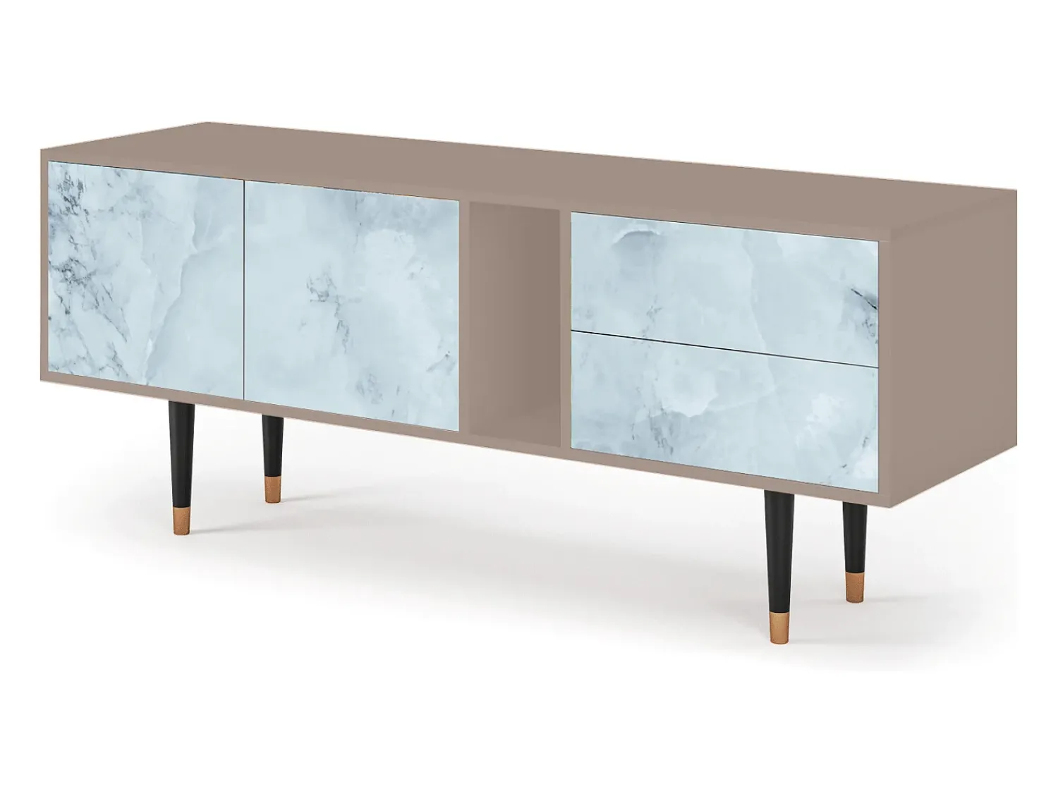 Online Mueble de TV - 170х69х48 cm - T1 - Glacial Colour, Latte Bege