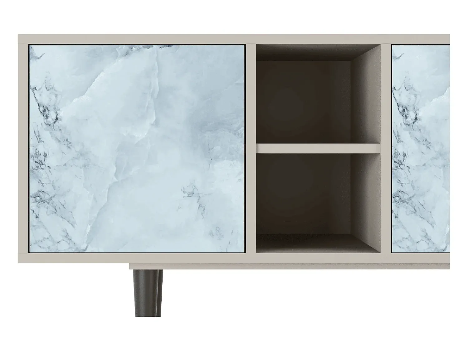 Best Mueble de TV - 150х69х41 cm - T5 - Glacial Colour, Areia Bege