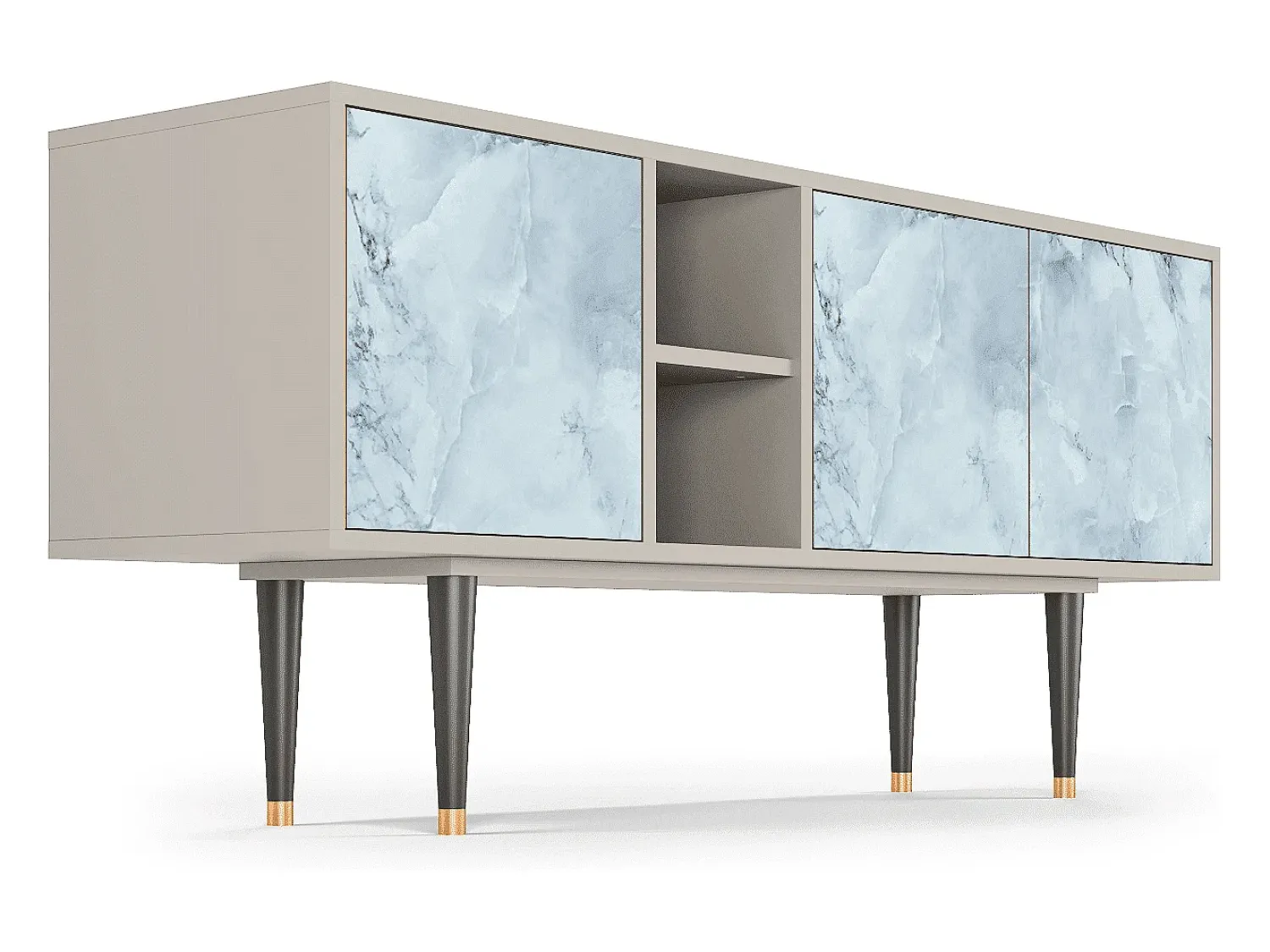 Best Mueble de TV - 150х69х41 cm - T5 - Glacial Colour, Areia Bege