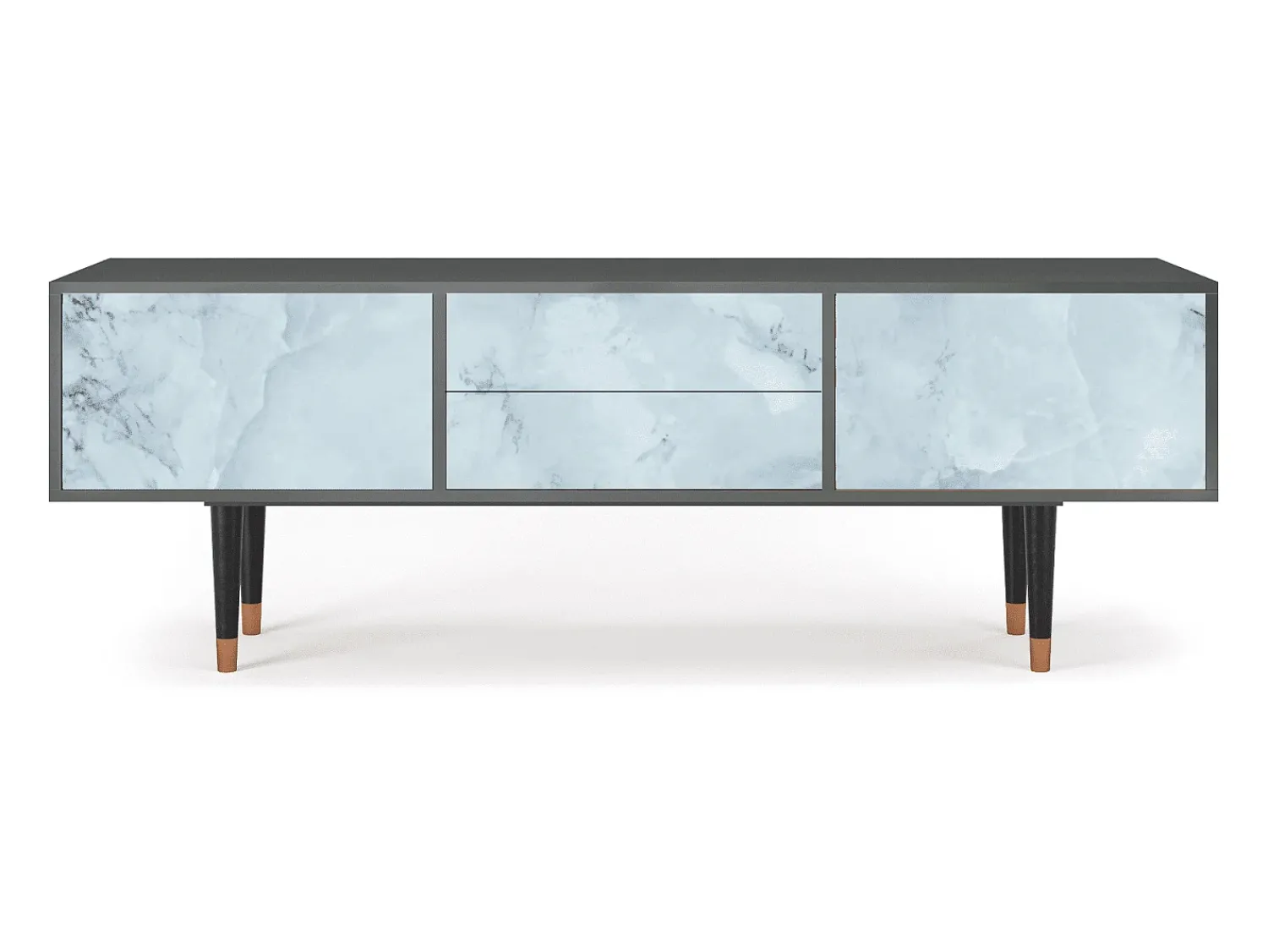Mueble de TV - 170х59х48 cm - T4 - Glacial Colour, Antracite^ Móvel De Tv