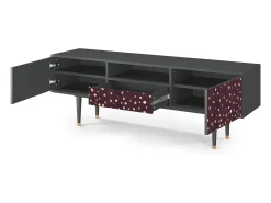 Hot Mueble de TV - 170х59х41 cm - T6 - Glowworms, Antracite Cinza antracite