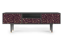 Hot Mueble de TV - 170х59х41 cm - T6 - Glowworms, Antracite Cinza antracite