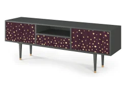 Hot Mueble de TV - 170х59х41 cm - T6 - Glowworms, Antracite Cinza antracite