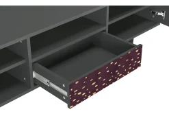 Hot Mueble de TV - 170х59х41 cm - T6 - Glowworms, Antracite Cinza antracite