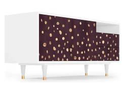 Móvel De Tv| Mueble de TV - 125х56х41 cm - T7 - Glowworms, Branco Bege
