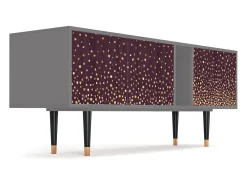Móvel De Tv| Mueble de TV - 170х69х48 cm - T1 - Glowworms, Cinza Cinzento
