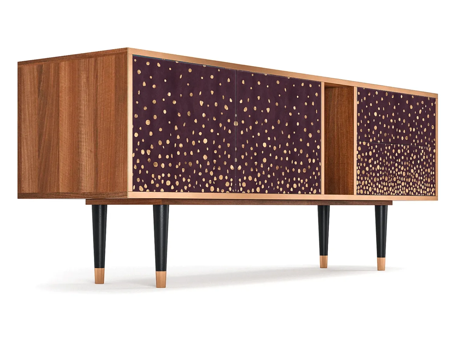 Mueble de TV - 170х69х48 cm - T1 - Glowworms, Nogueira^ Móvel De Tv
