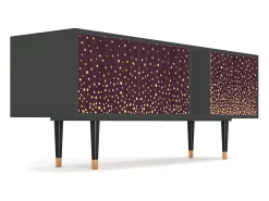 Hot Mueble de TV - 170х69х48 cm - T1 - Glowworms, Antracite Cinza antracite