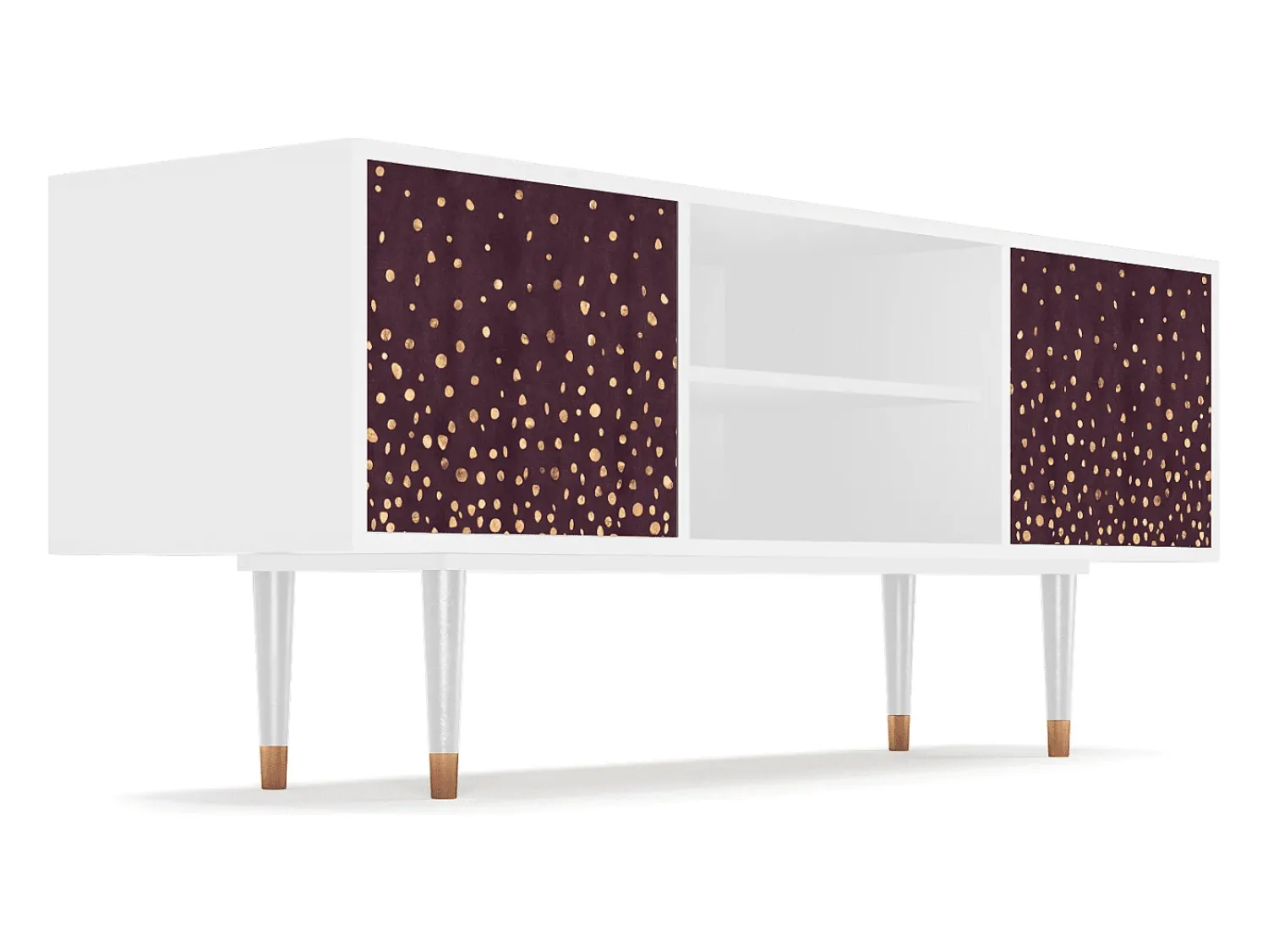 Mueble de TV - 170х69х48 cm - T2 - Glowworms, Branco^ Móvel De Tv