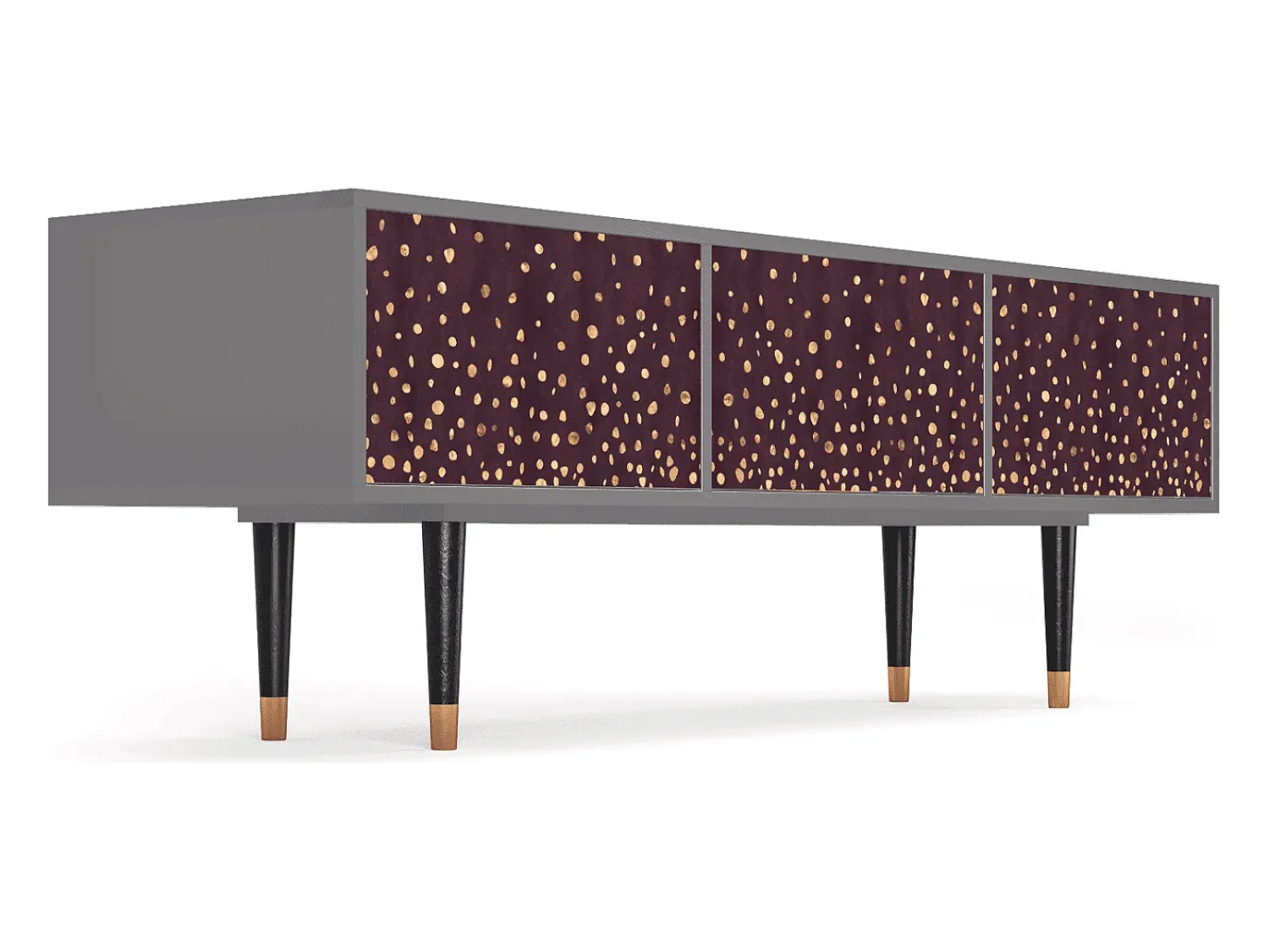 Mueble de TV - 170х59х48 cm - T4 - Glowworms, Cinza^ Móvel De Tv