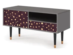 Mueble de TV - 115х59х48 cm - T3 - Glowworms, Cinza^ Móvel De Tv