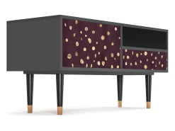 Móvel De Tv| Mueble de TV - 115х59х48 cm - T3 - Glowworms, Antracite Cinza antracite