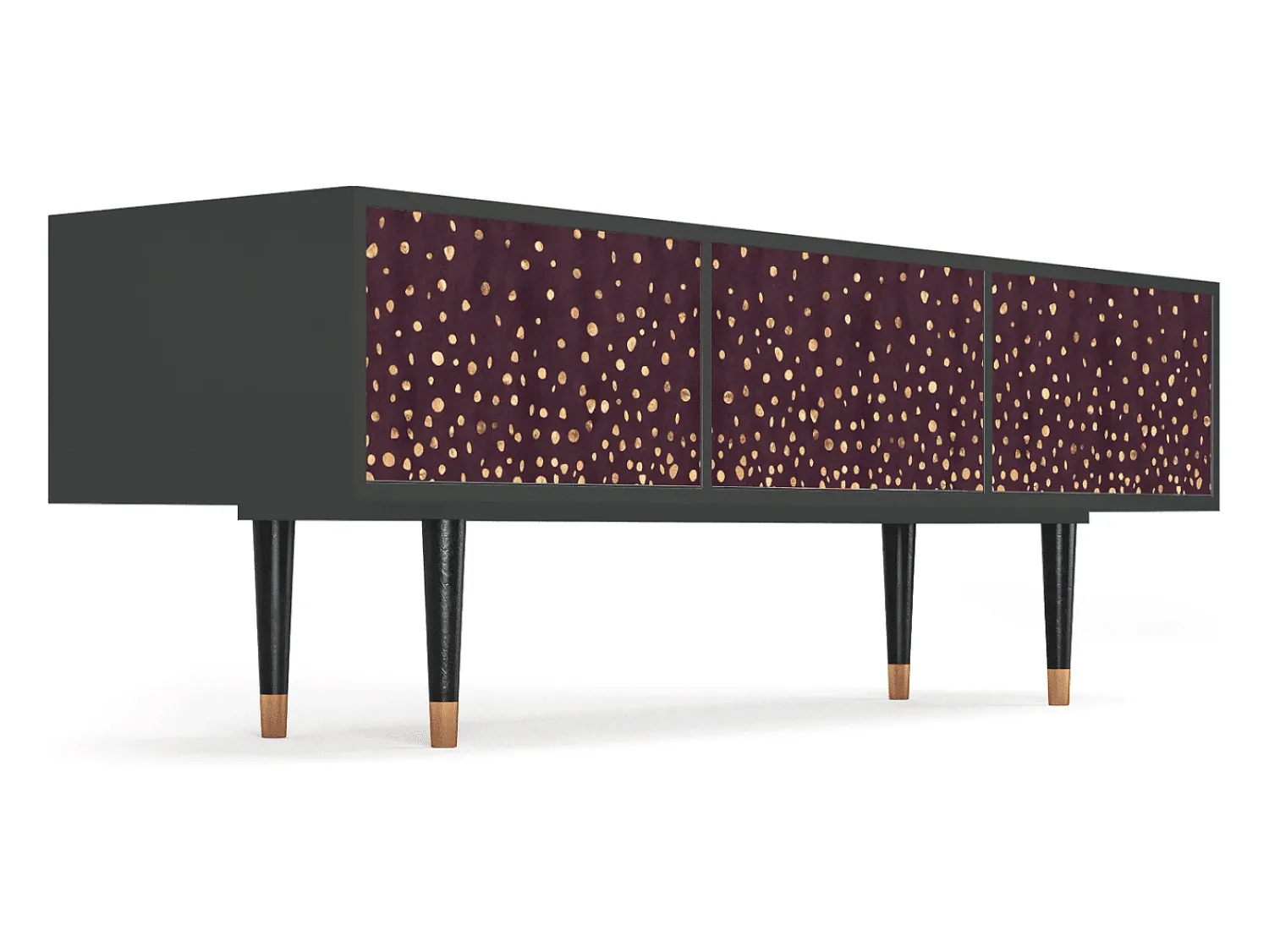 Mueble de TV - 170х59х48 cm - T4 - Glowworms, Antracite^ Móvel De Tv