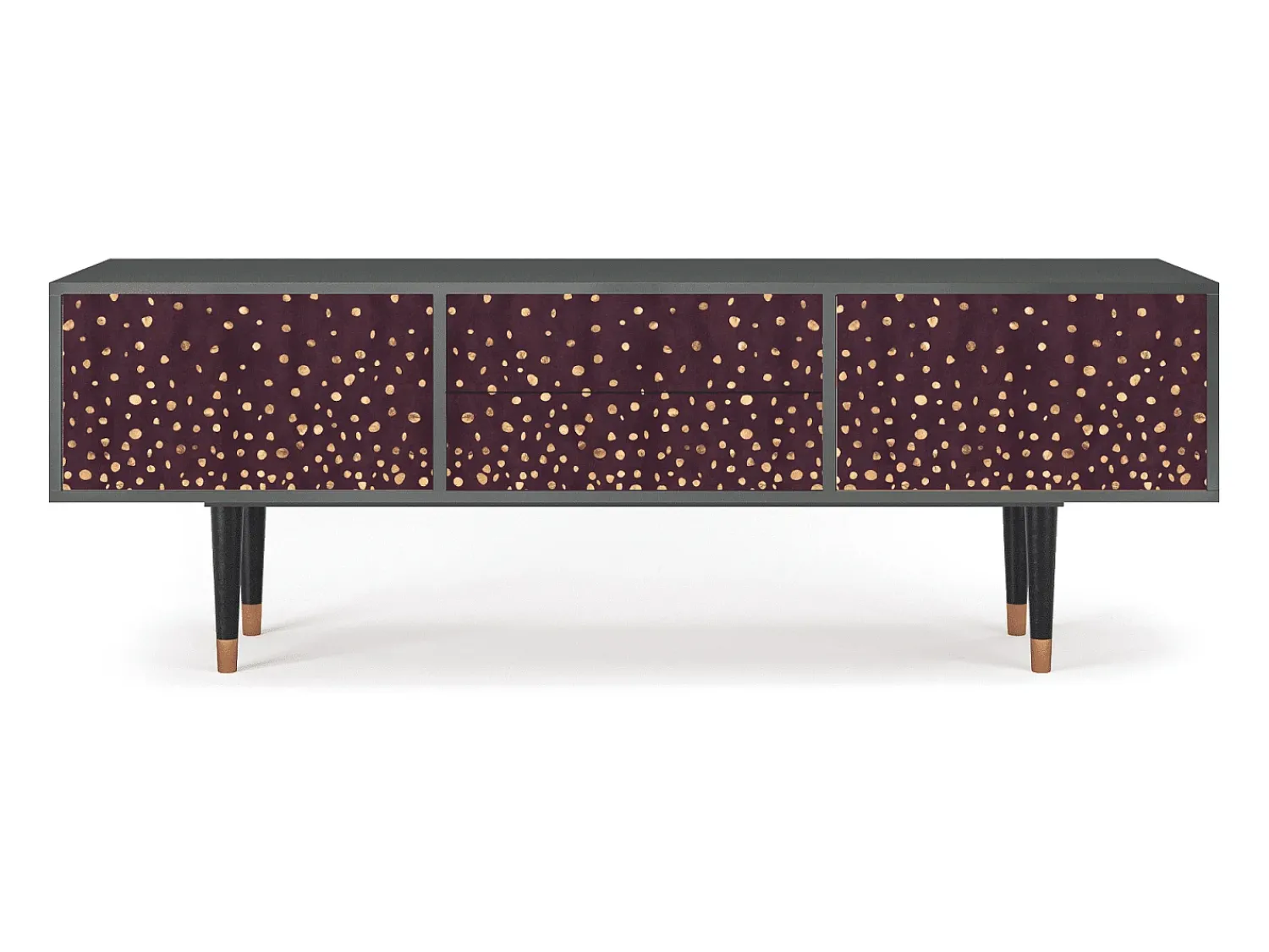 Mueble de TV - 170х59х48 cm - T4 - Glowworms, Antracite^ Móvel De Tv
