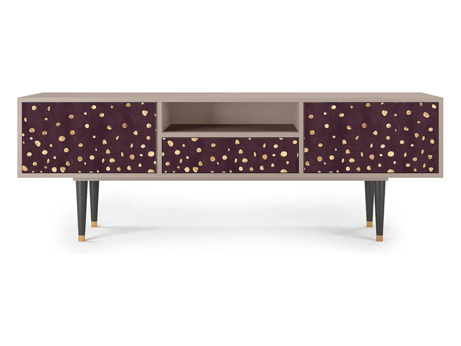 Móvel De Tv* Mueble de TV - 170х59х41 cm - T6 - Glowworms, Latte Bege
