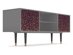 Móvel De Tv| Mueble de TV - 170х69х48 cm - T2 - Glowworms, Cinza Cinzento
