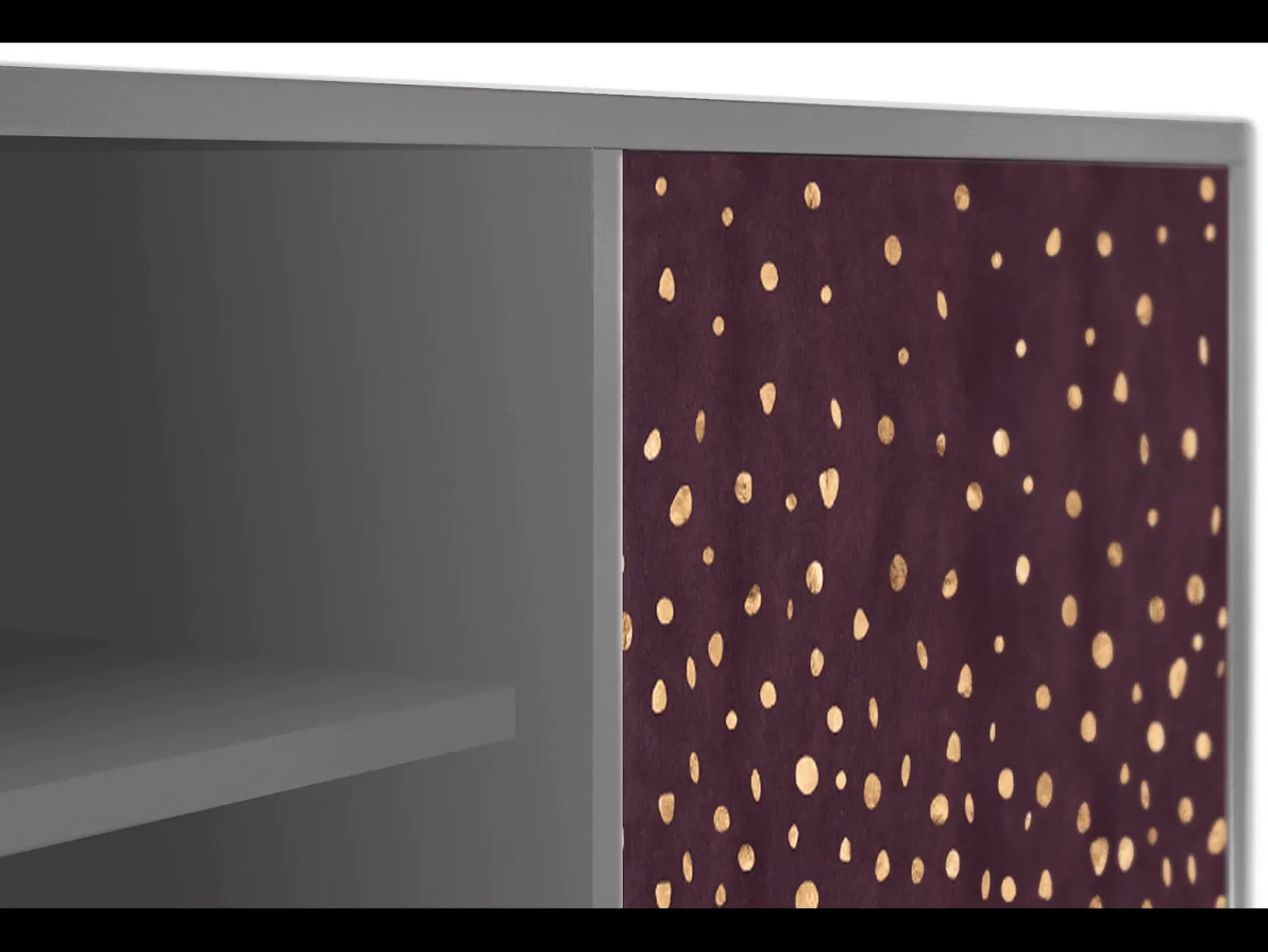 Móvel De Tv| Mueble de TV - 170х69х48 cm - T2 - Glowworms, Cinza Cinzento