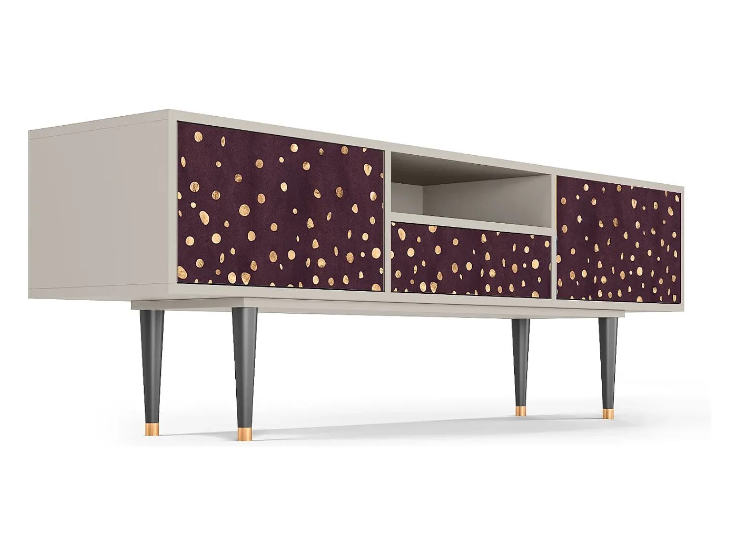 Mueble de TV - 170х59х41 cm - T6 - Glowworms, Areia^ Móvel De Tv