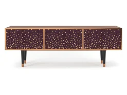 Móvel De Tv* Mueble de TV - 170х59х48 cm - T4 - Glowworms, Nogueira Castanho