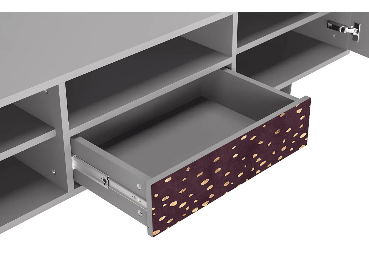 Sale Mueble de TV - 170х59х41 cm - T6 - Glowworms, Cinza Cinzento