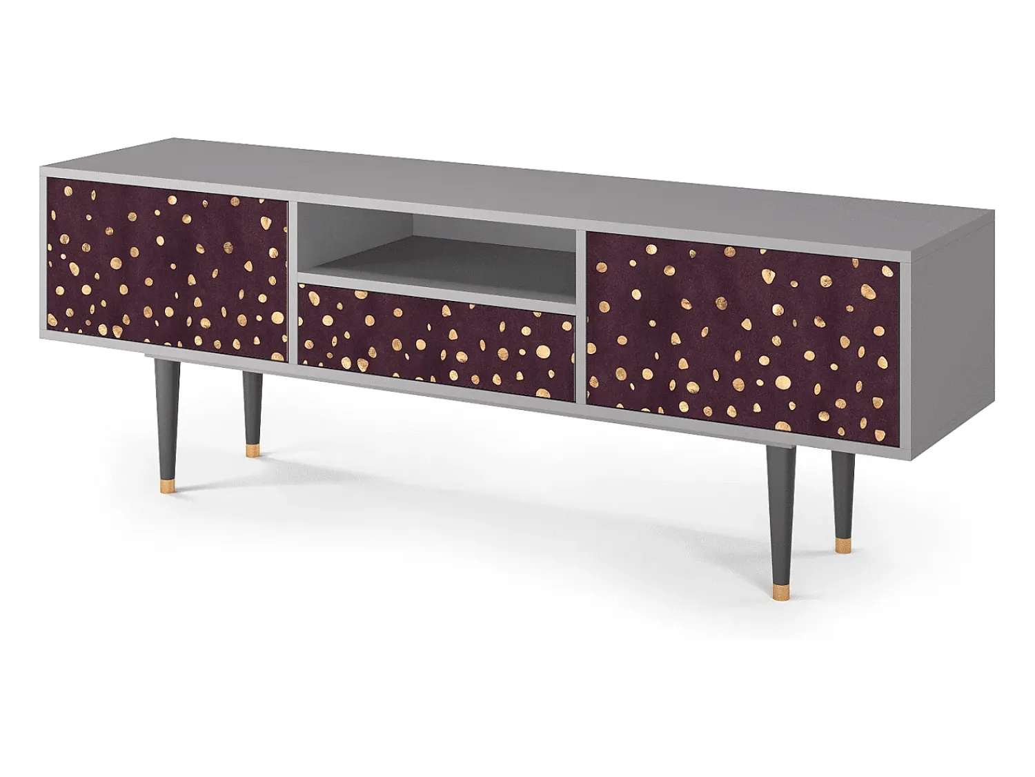 Sale Mueble de TV - 170х59х41 cm - T6 - Glowworms, Cinza Cinzento