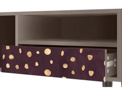 Móvel De Tv| Mueble de TV - 115х59х48 cm - T3 - Glowworms, Latte Bege