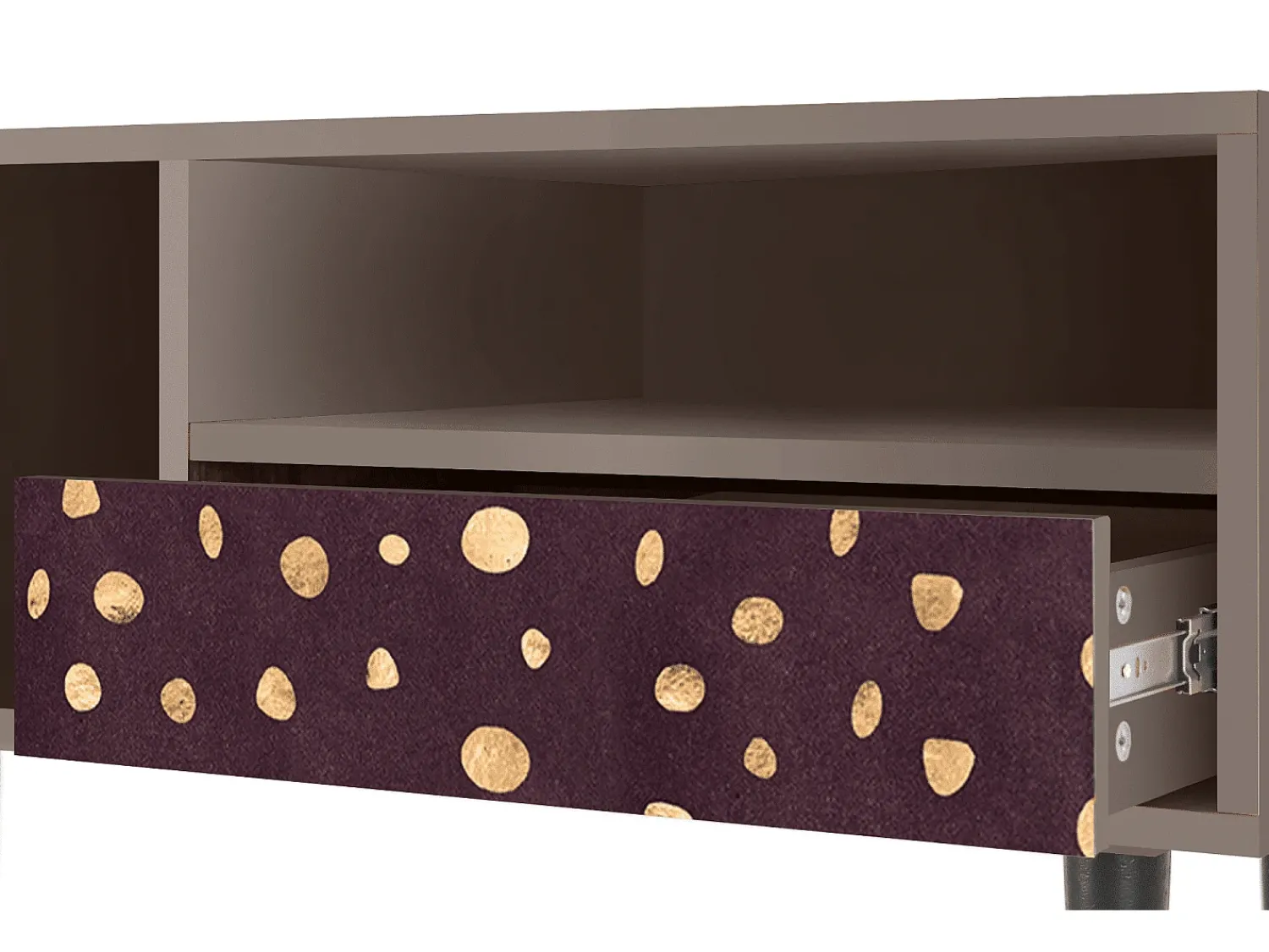 Móvel De Tv| Mueble de TV - 115х59х48 cm - T3 - Glowworms, Latte Bege