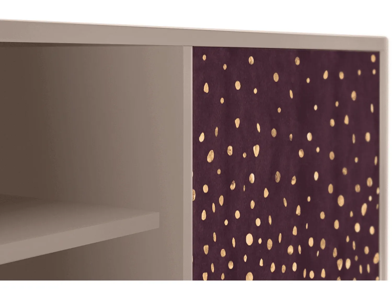 New Mueble de TV - 170х69х48 cm - T2 - Glowworms, Latte Bege