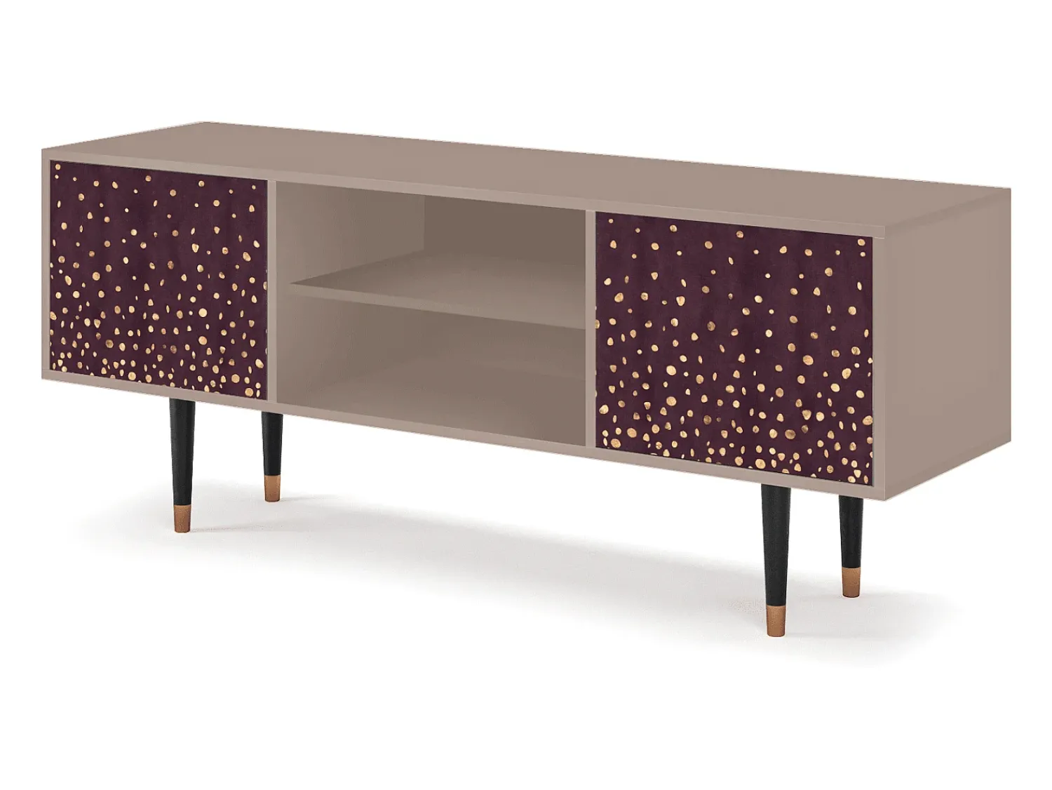 New Mueble de TV - 170х69х48 cm - T2 - Glowworms, Latte Bege