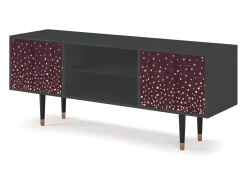 Mueble de TV - 170х69х48 cm - T2 - Glowworms, Antracite Cinza antracite
