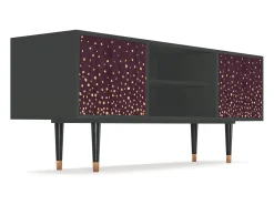 Mueble de TV - 170х69х48 cm - T2 - Glowworms, Antracite Cinza antracite