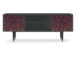 Mueble de TV - 170х69х48 cm - T2 - Glowworms, Antracite Cinza antracite