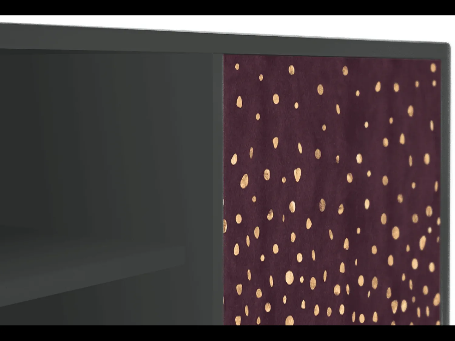 Mueble de TV - 170х69х48 cm - T2 - Glowworms, Antracite Cinza antracite