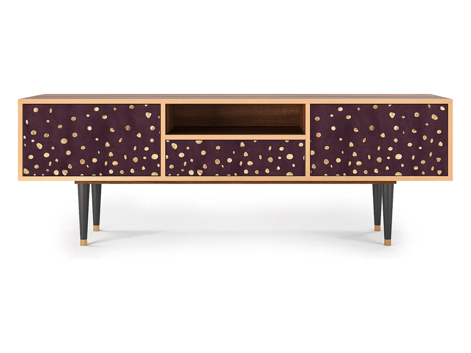 Mueble de TV - 170х59х41 cm - T6 - Glowworms, Nogueira^ Móvel De Tv