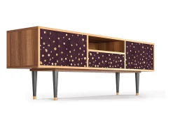 Mueble de TV - 170х59х41 cm - T6 - Glowworms, Nogueira^ Móvel De Tv