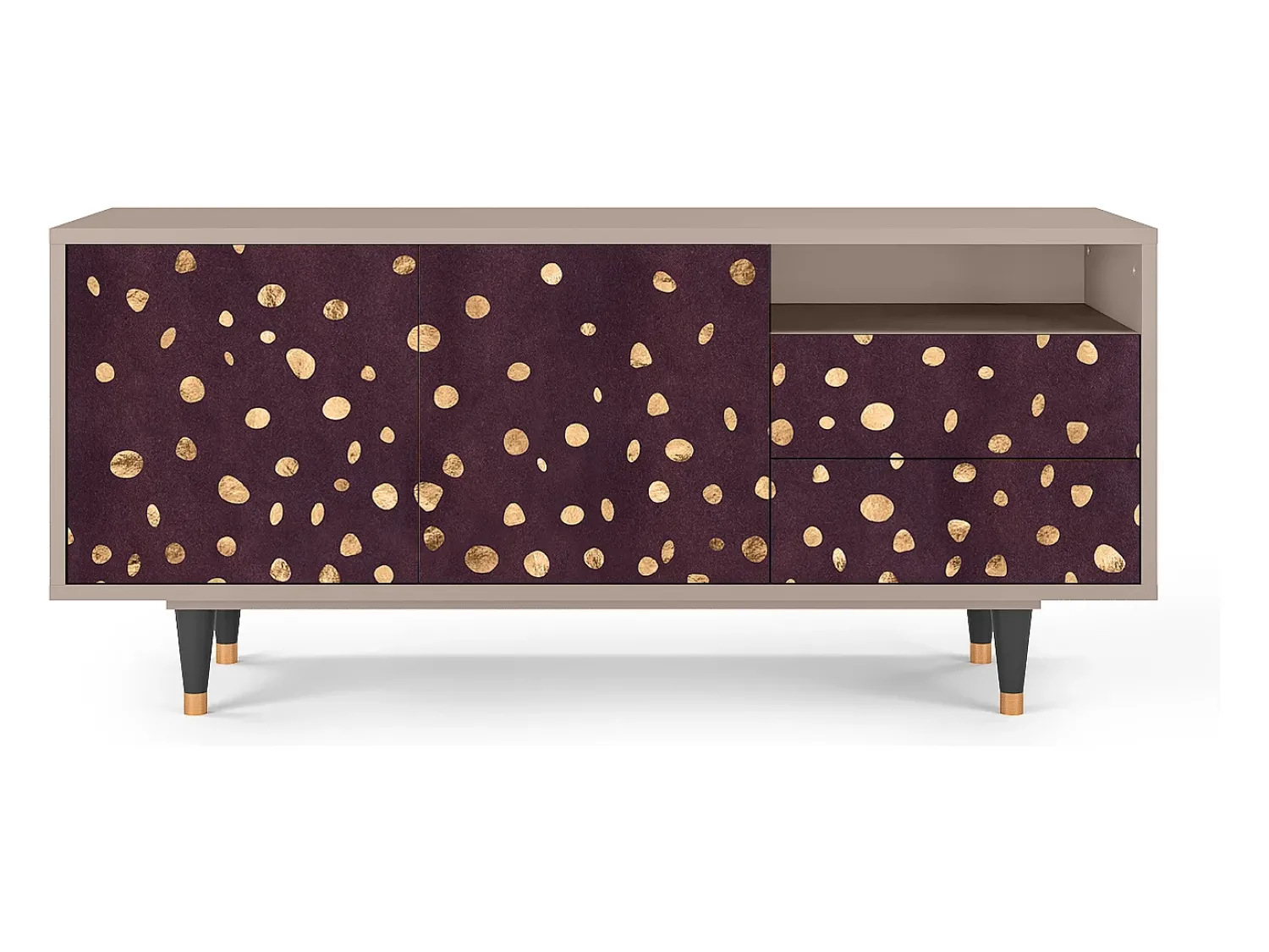 Mueble de TV - 125х56х41 cm - T7 - Glowworms, Latte^ Móvel De Tv