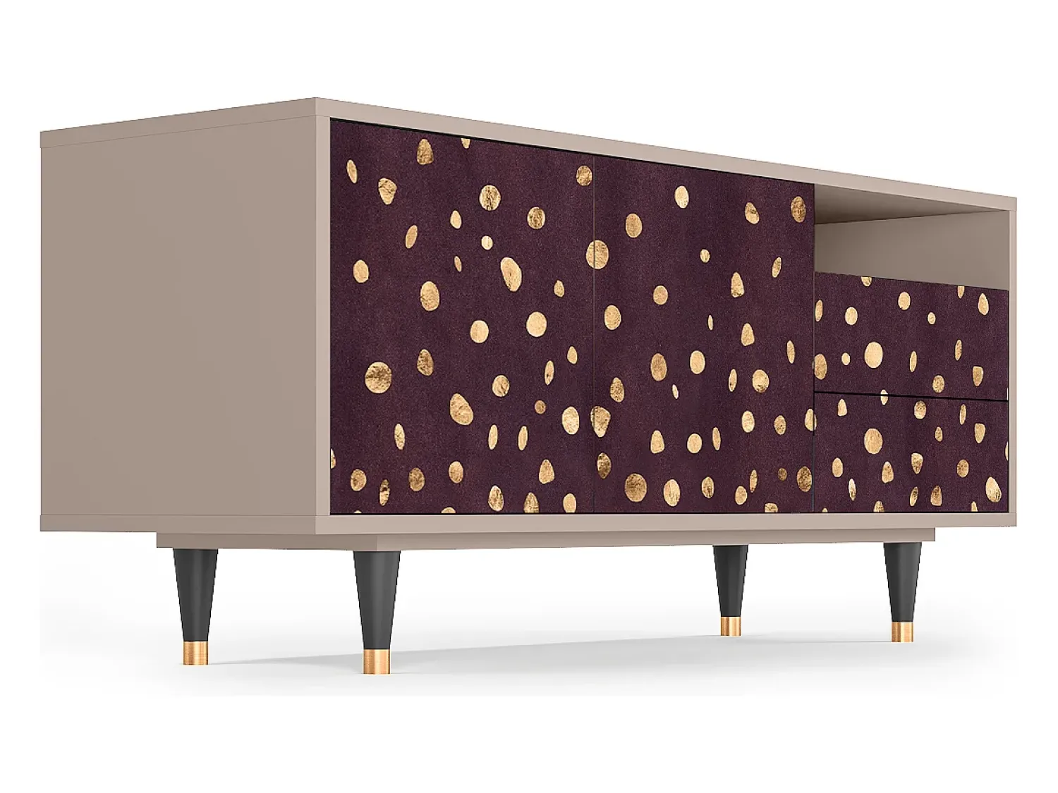 Mueble de TV - 125х56х41 cm - T7 - Glowworms, Latte^ Móvel De Tv