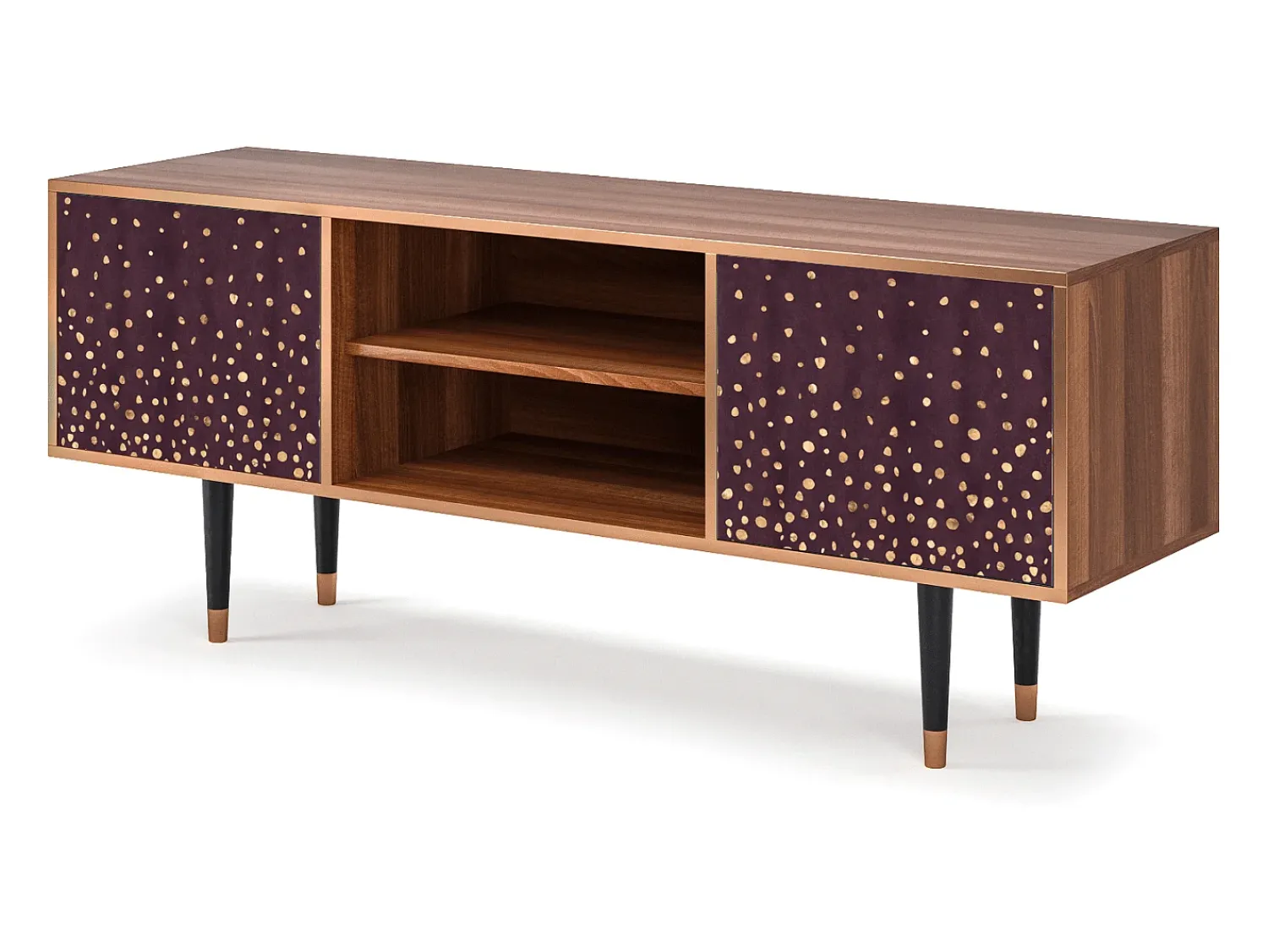 Mueble de TV - 170х69х48 cm - T2 - Glowworms, Nogueira^ Móvel De Tv