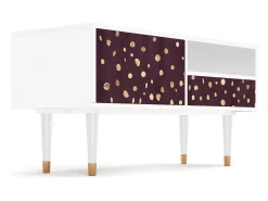 Móvel De Tv* Mueble de TV - 115х59х48 cm - T3 - Glowworms, Branco Bege